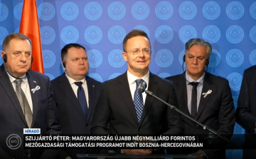 Magyarország újabb négymilliárd forintos mezőgazdasági támogatási programot indít Bosznia-Hercegovinában